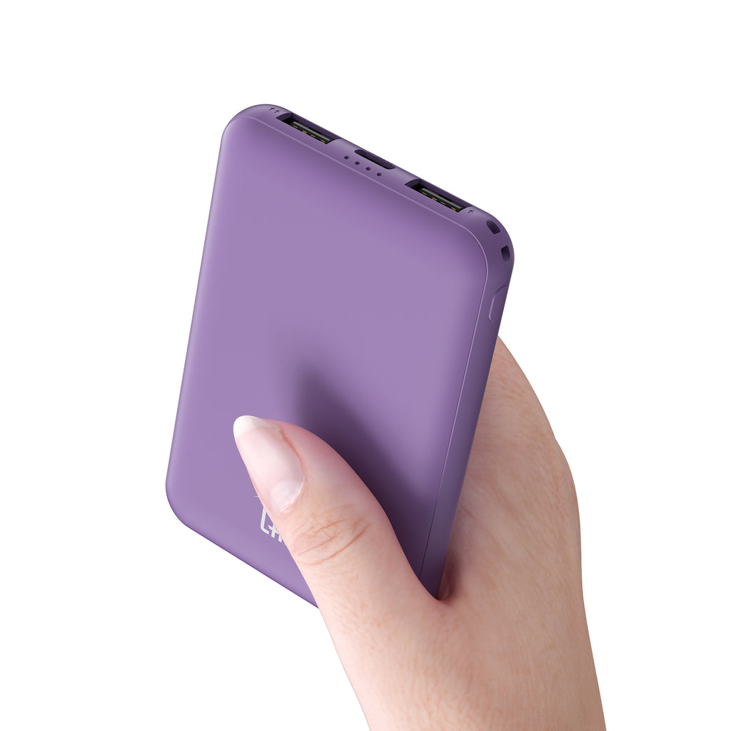LAX 6600mAh Mini Power Bank – Fast Charging with USB-C & Dual USB-A | iPhone, Android, iPad Compatible
