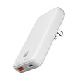 LAX USB C 30W Charger - Thin Flat Dual Port Fast Wall Charger - USB Port for iPhone 14/14 Pro/14 Pro Max, Galaxy, Pixel, iPad Pro, AirPods Pro (White)