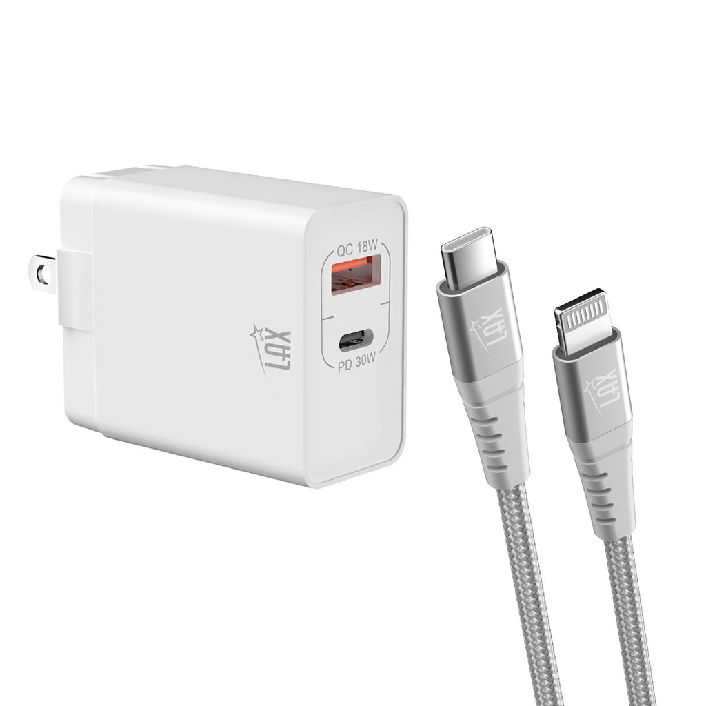LAX 30W Wall Charger - White