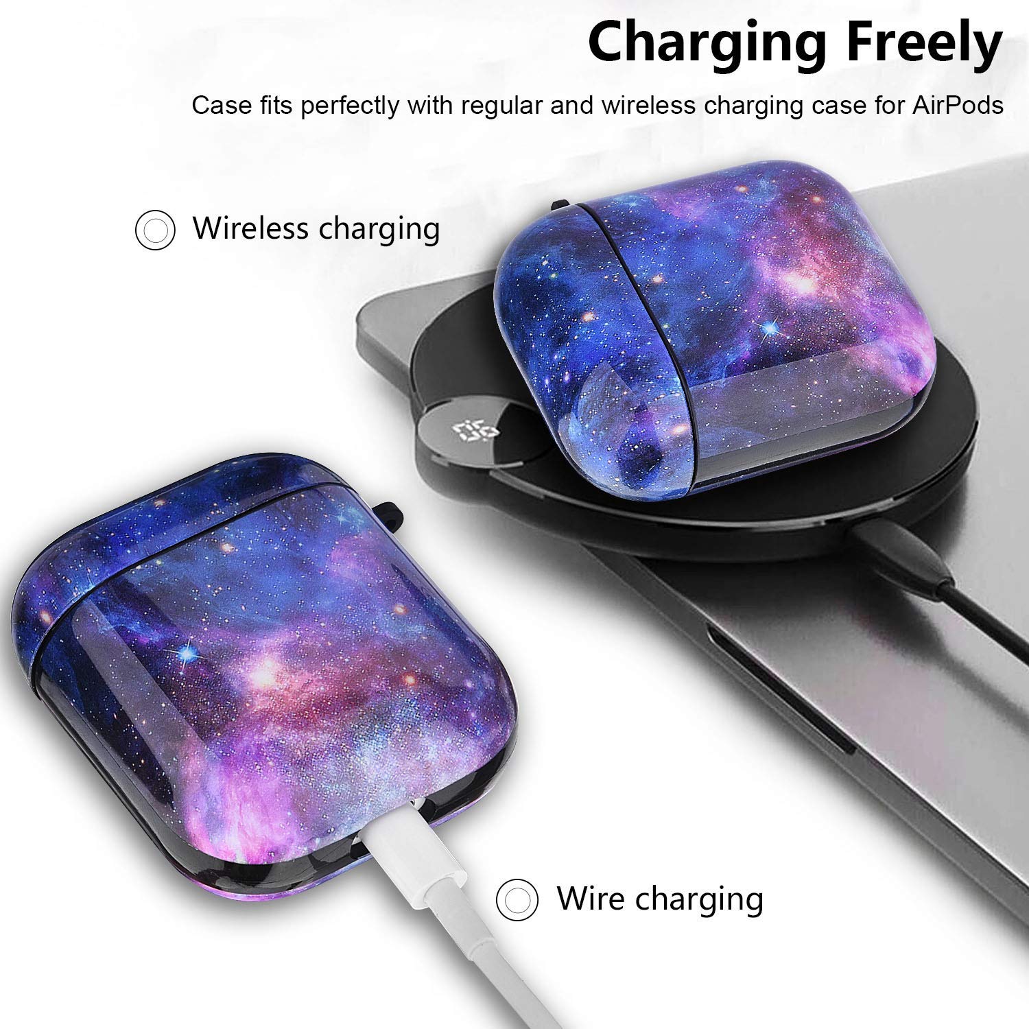 LAX AirPods Case Cover Silicone Protective Skin for Apple Airpods