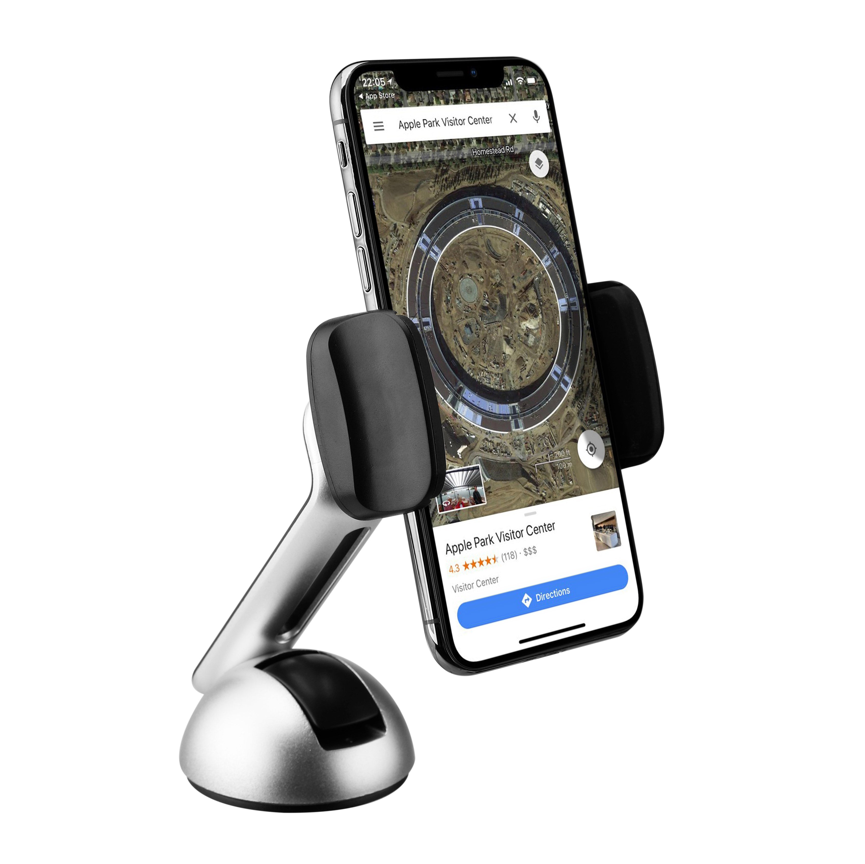 Long Clamp Car Mount - Black